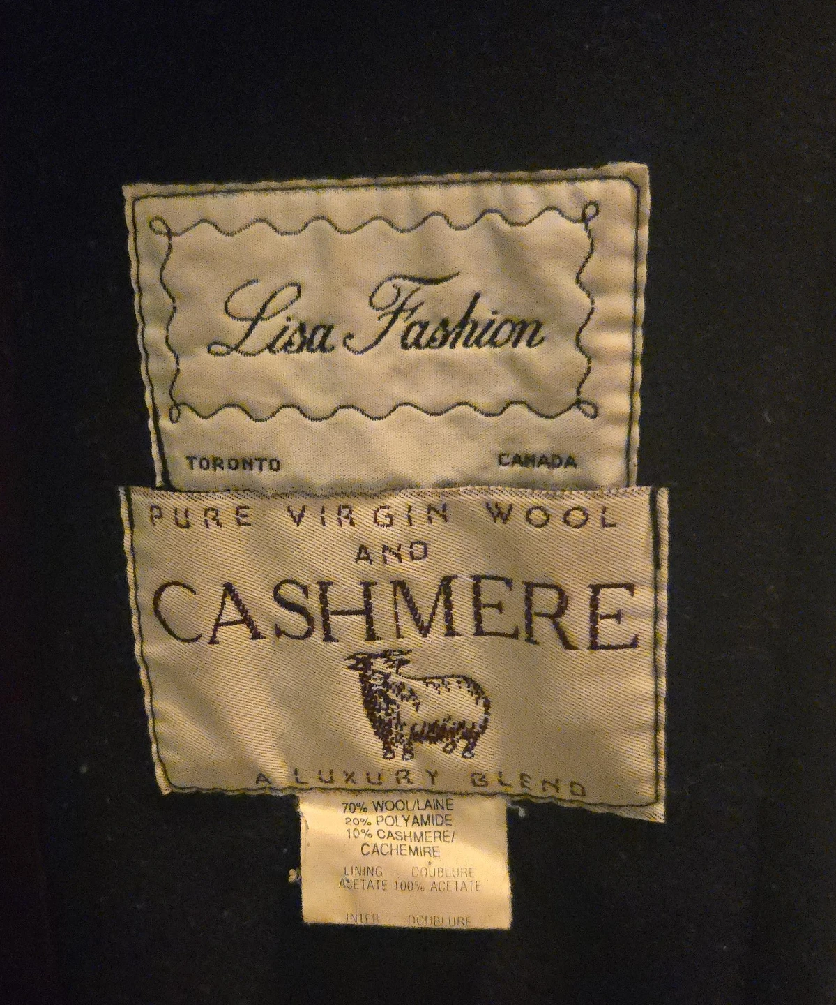 Lisa Fashion Wool and Cashmere Coat