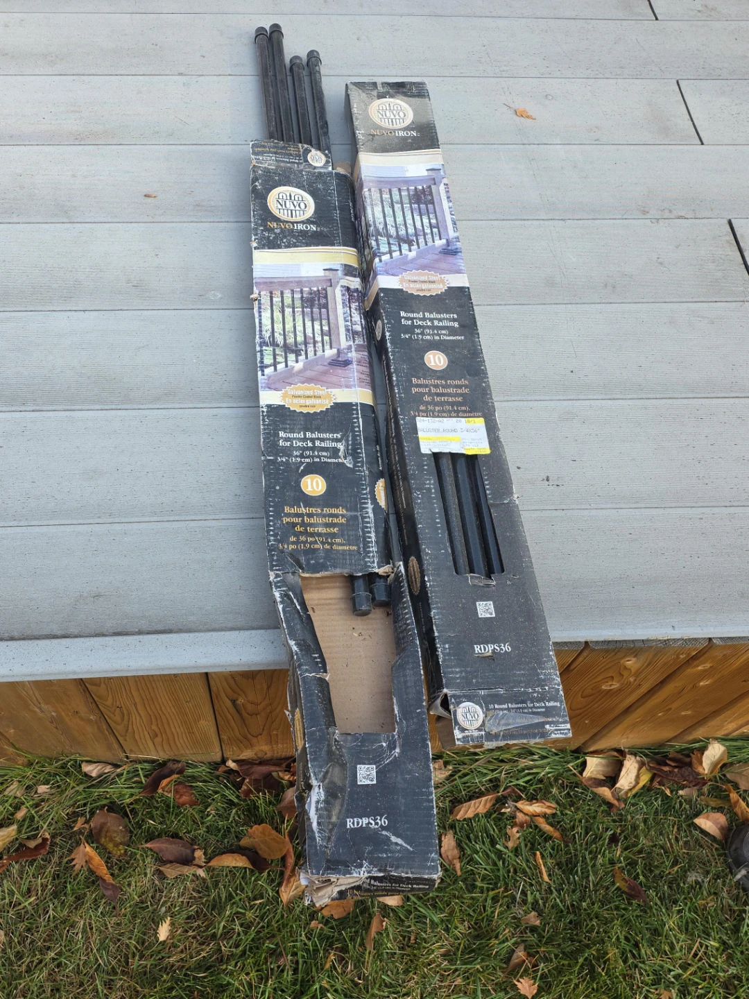 Nuvo Iron Round Deck Balusters 36 inch