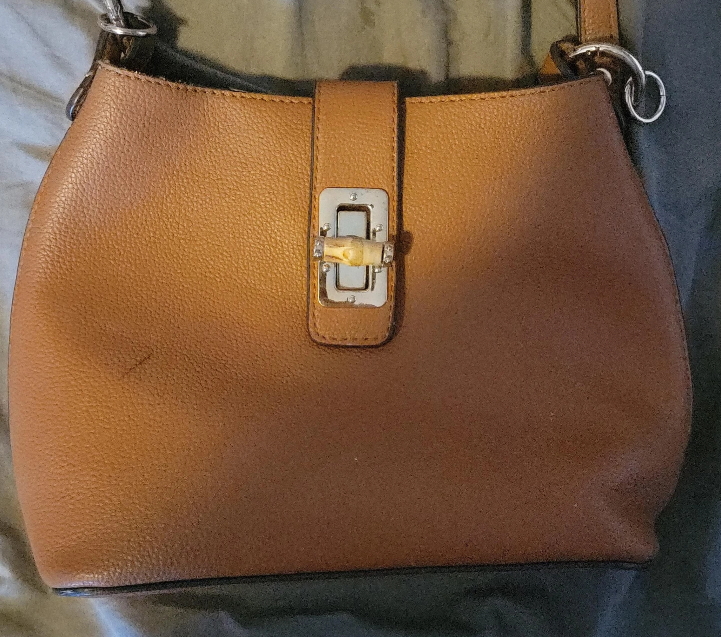 Brown Leather Shoulder Bag