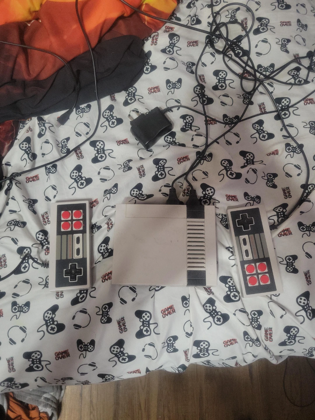 Retro Game Console with Two Controllers