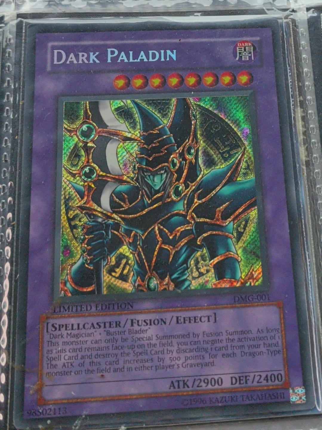 Yu-Gi-Oh! Dark Paladin DMG-001 Limited Edition Card