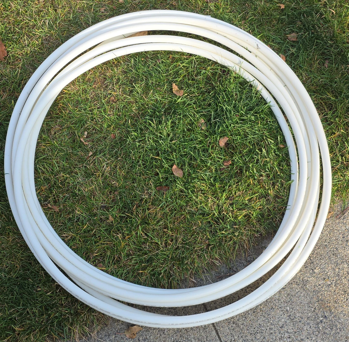 White PEX Pipe Coil