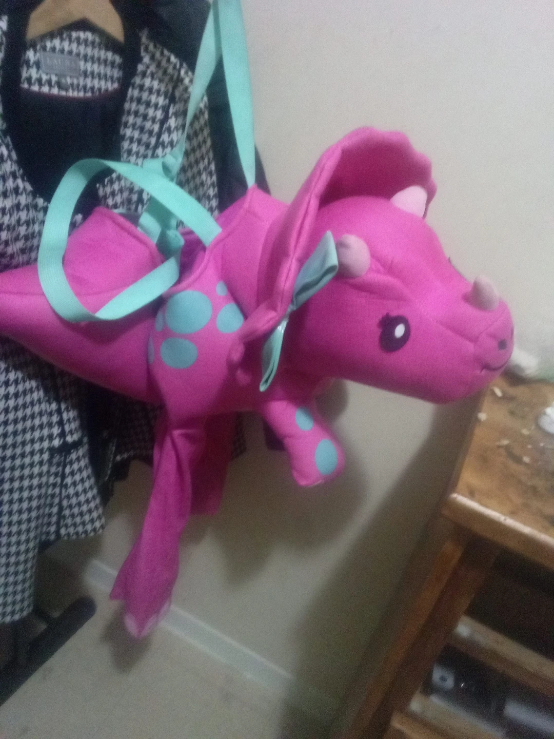 Pink Triceratops Dinosaur Costume
