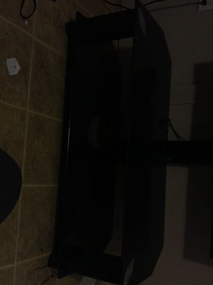 Black Glass TV Stand