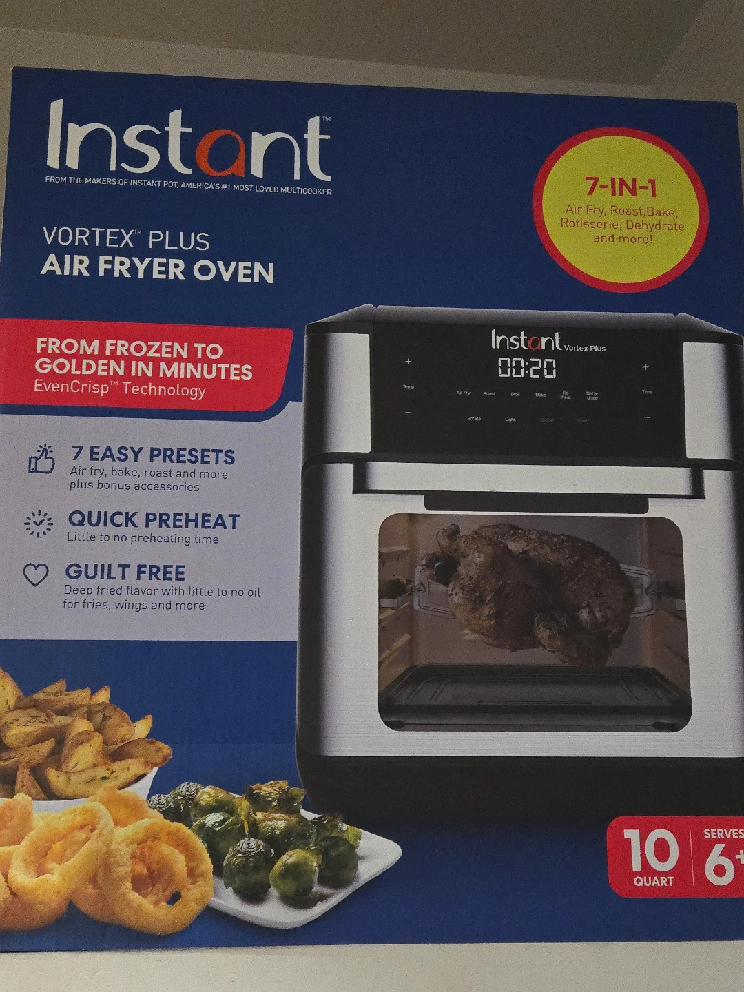 Instant Vortex Plus 10 Quart Air Fryer Oven