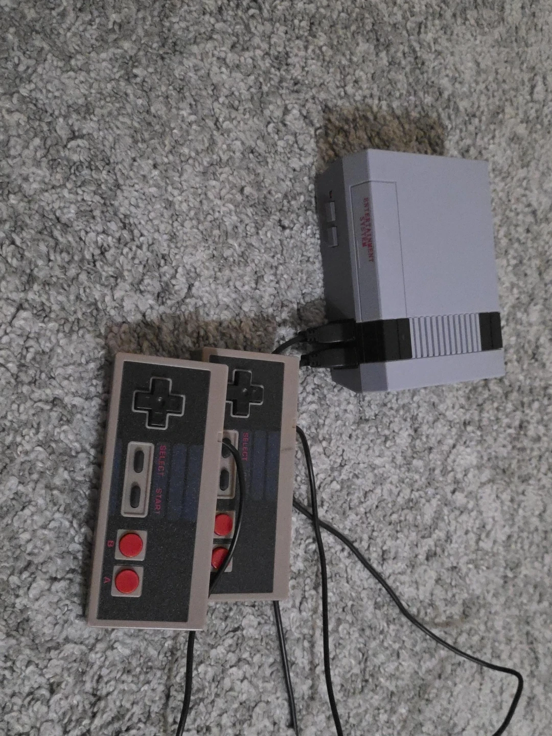 Entertainment System Console with Two Controllers