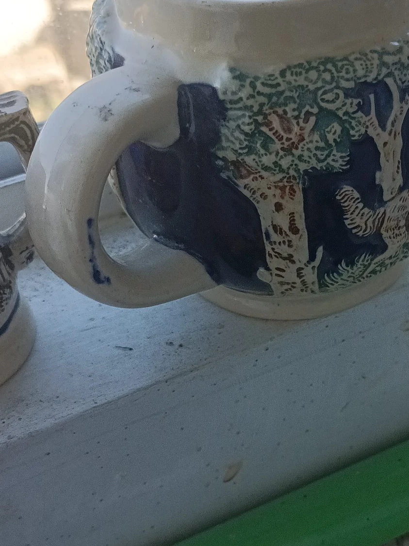 Ceramic Mug with Forest Motif