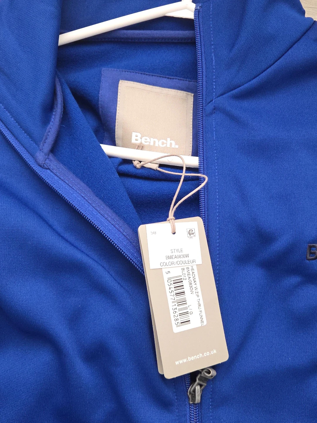 Bench Headway Zip Thru Funnel Jacket - Blue