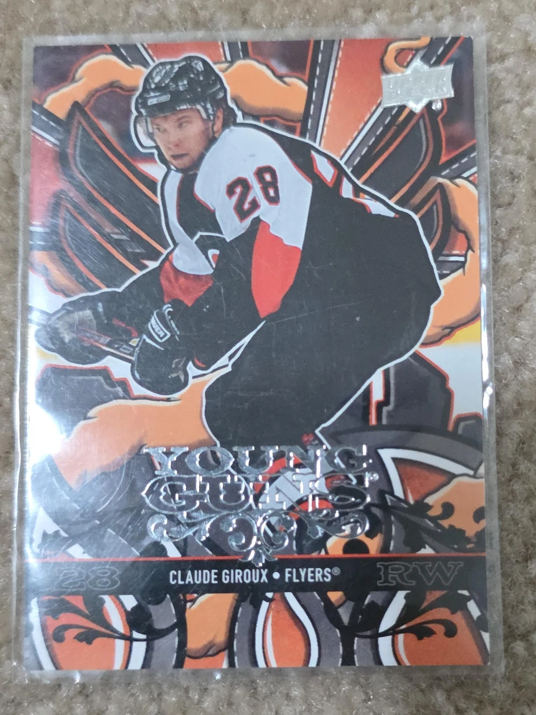 Claude Giroux Young Guns Upper Deck Hockey Card