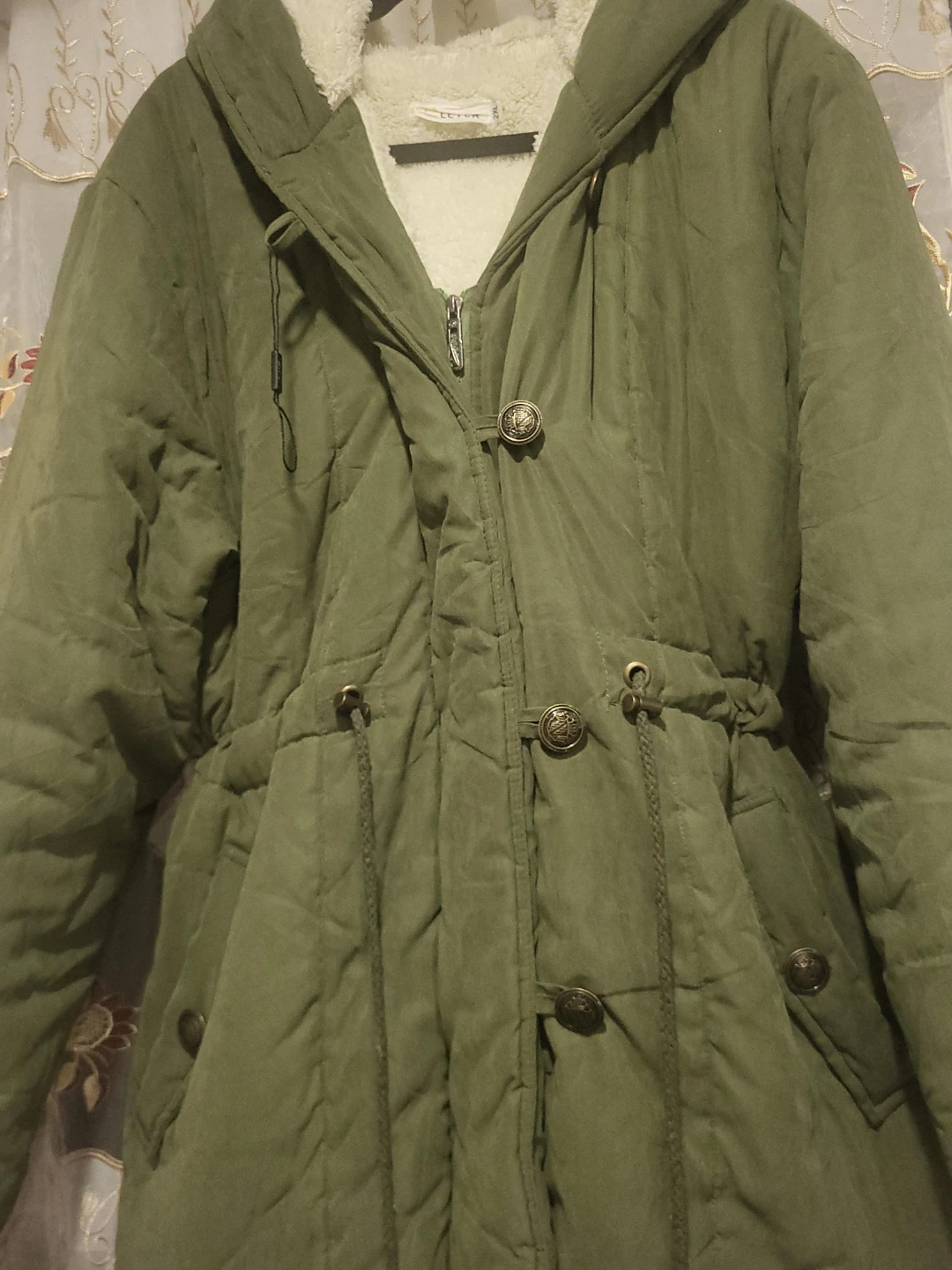 Green Fleeced- lined Jacket