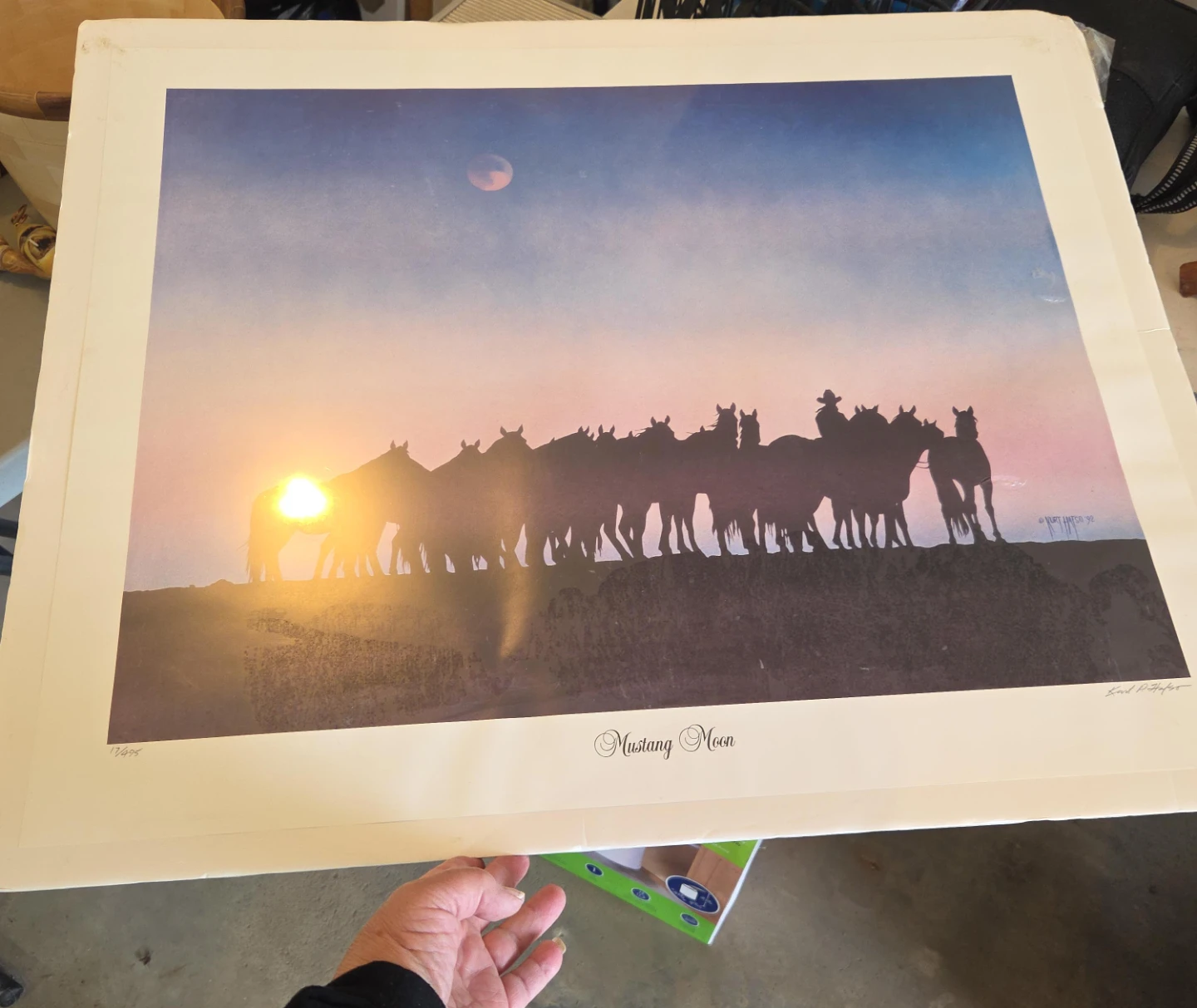 Kurt Hafso Mustang Moon Limited Edition Print