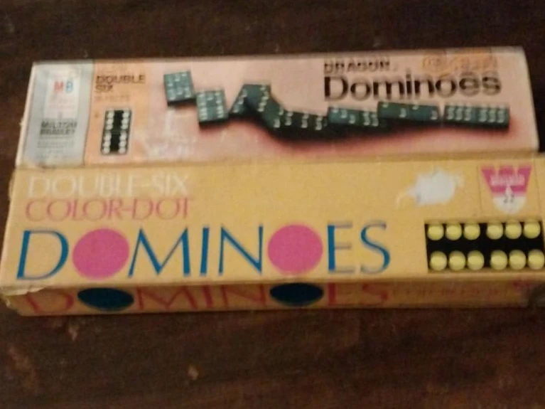 Milton Bradley and Whitman Double-Six Dominoes