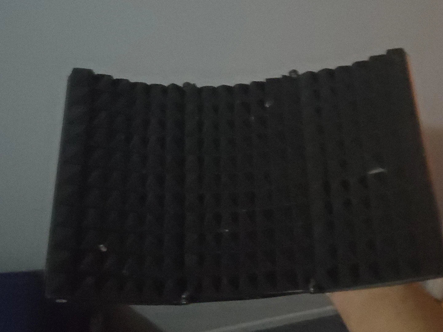 Black Acoustic Foam Soundproofing Panel