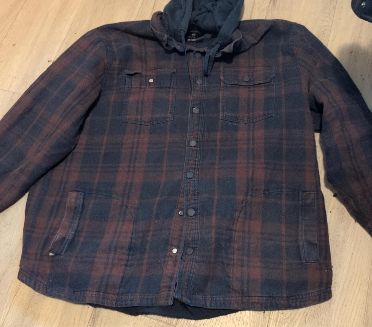 Roots Men's Hooded Flannel Shirt