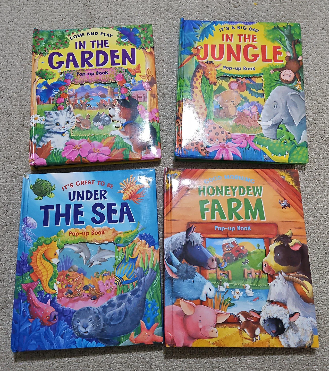 Set of 4 Children's Pop-Up Books