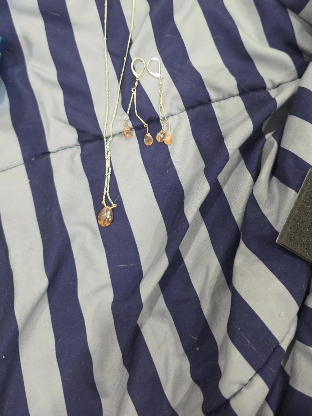 Crystal Drop Necklace and Earring Set