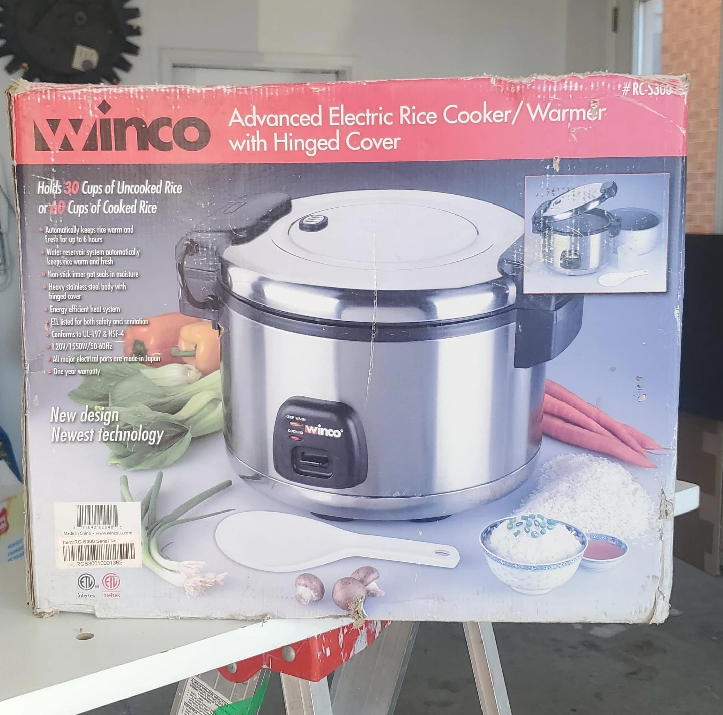 Winco Advanced Electric Rice Cooker/Warmer RC-S300