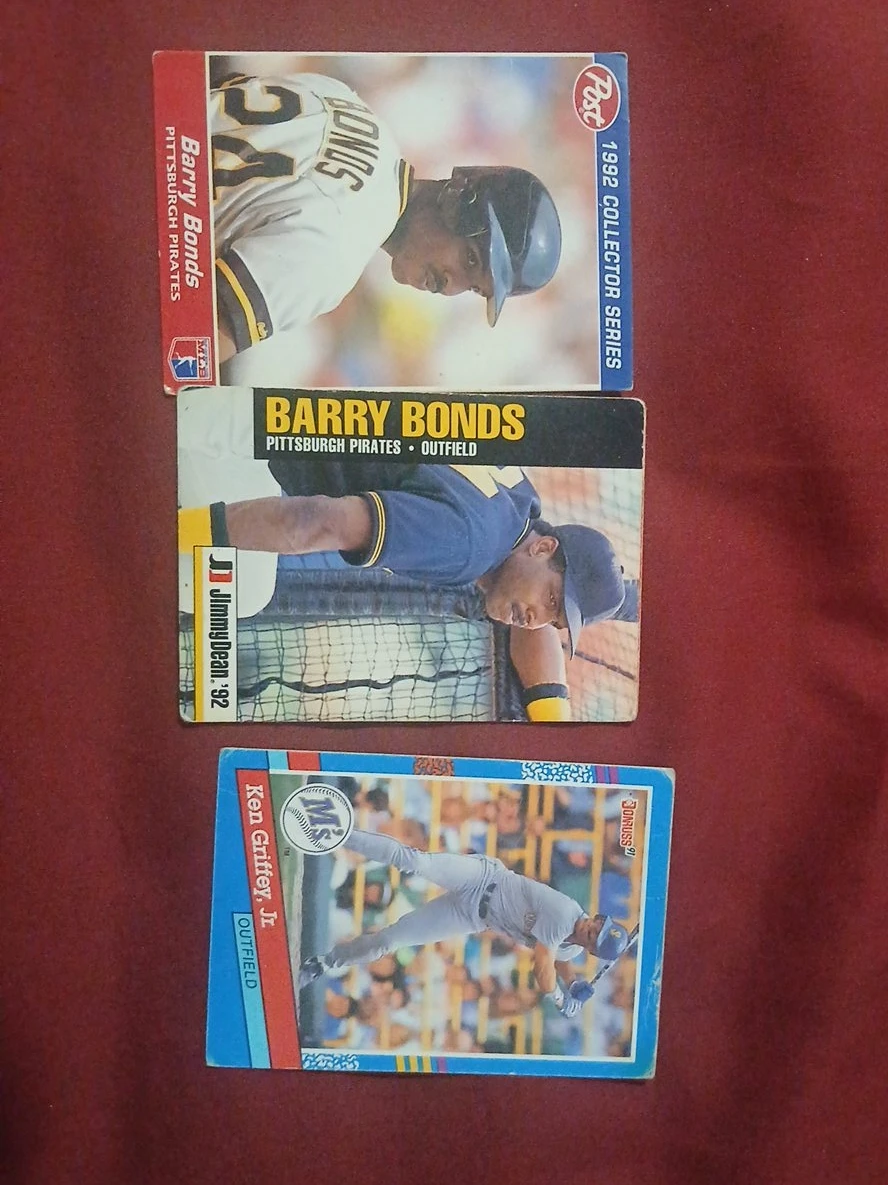 3 Vintage MLB Baseball Cards