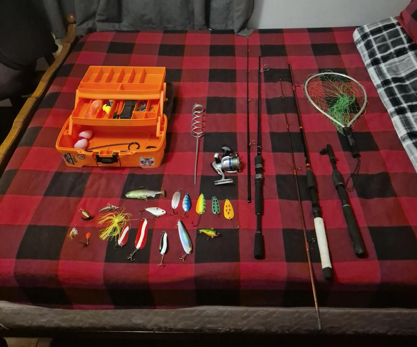 Fishing Gear Bundle with Tackle Box