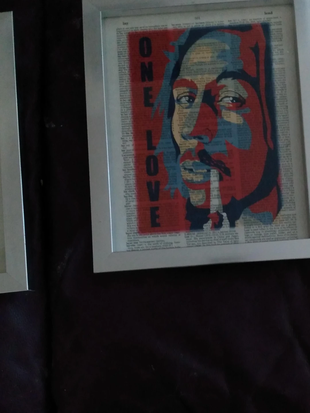 Bob Marley One Love Dictionary Page Wall Art