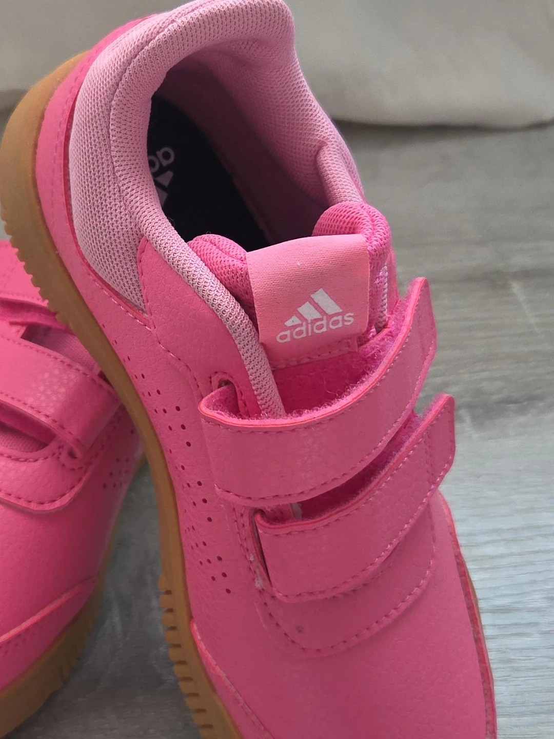 Adidas pink kids' sneakers size 1
