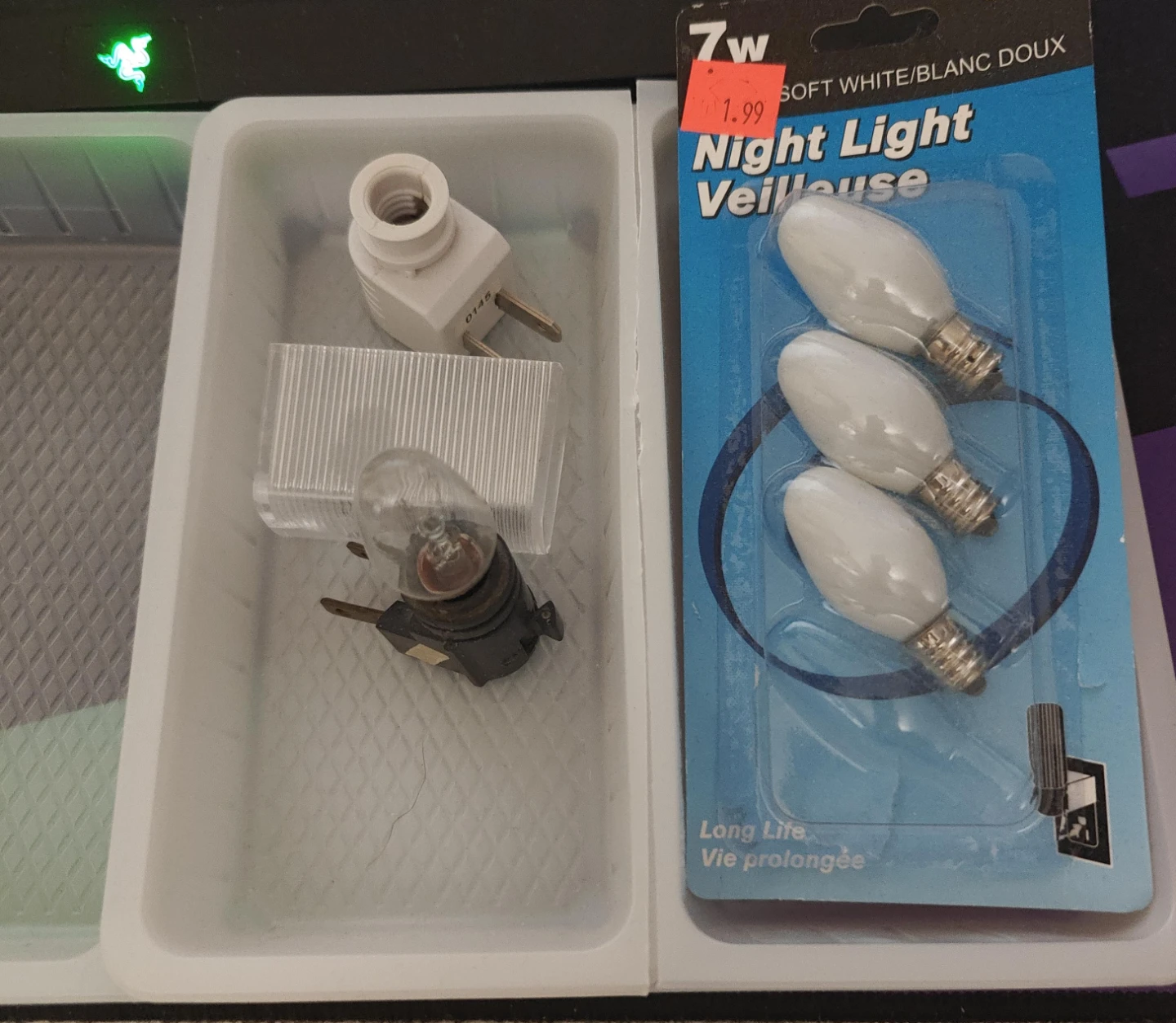 Night Light Bulbs and Components