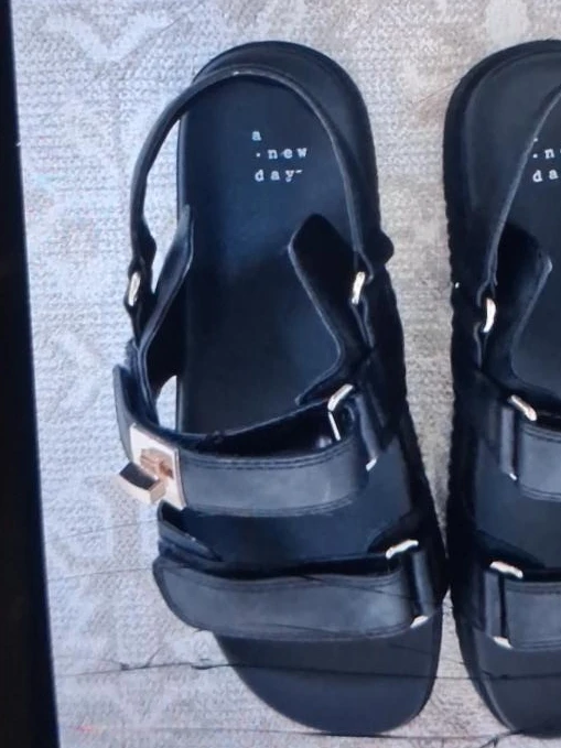 a new day black sandals size 8.5