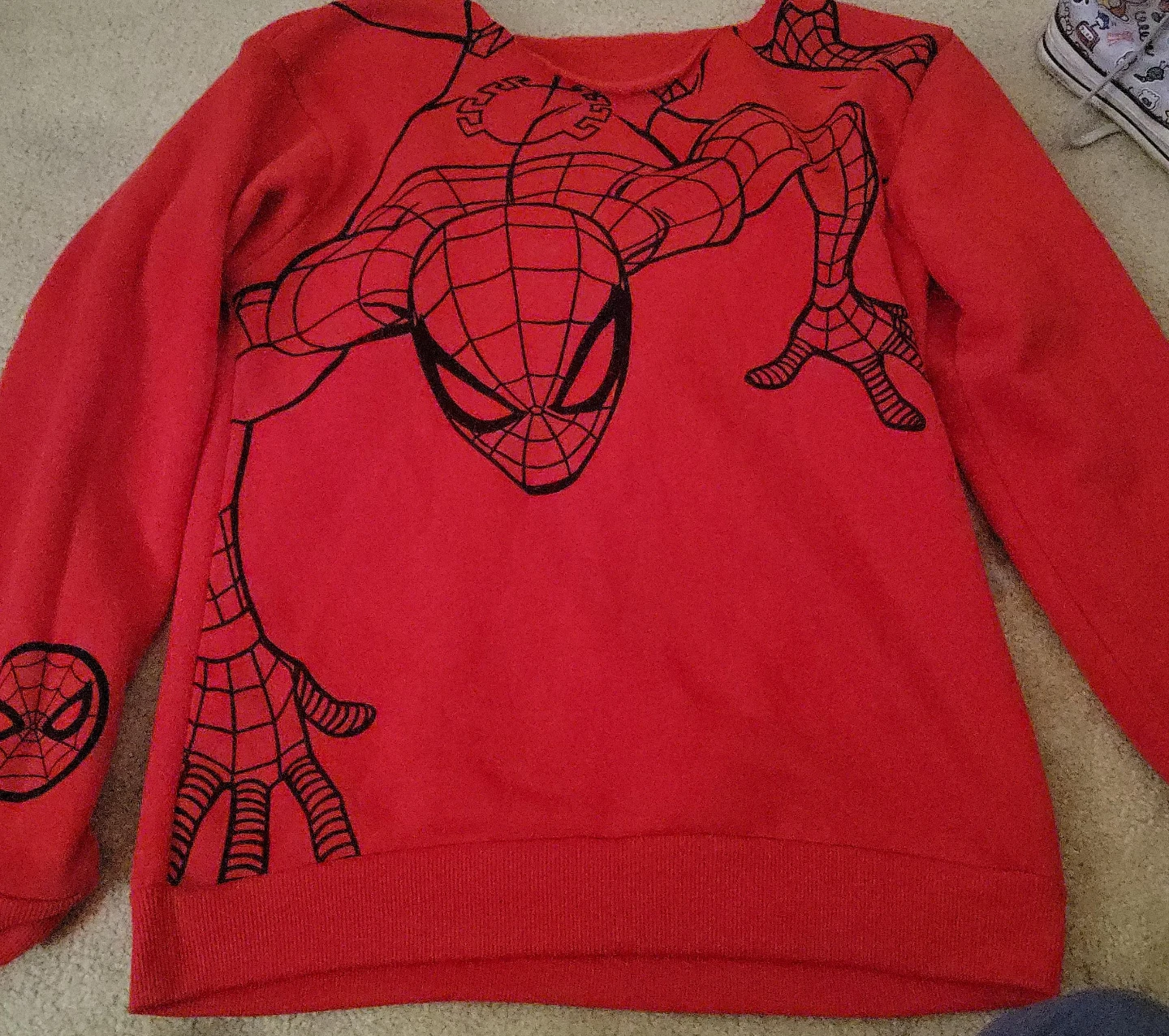 Spider-Man Red Graphic Sweatshirt