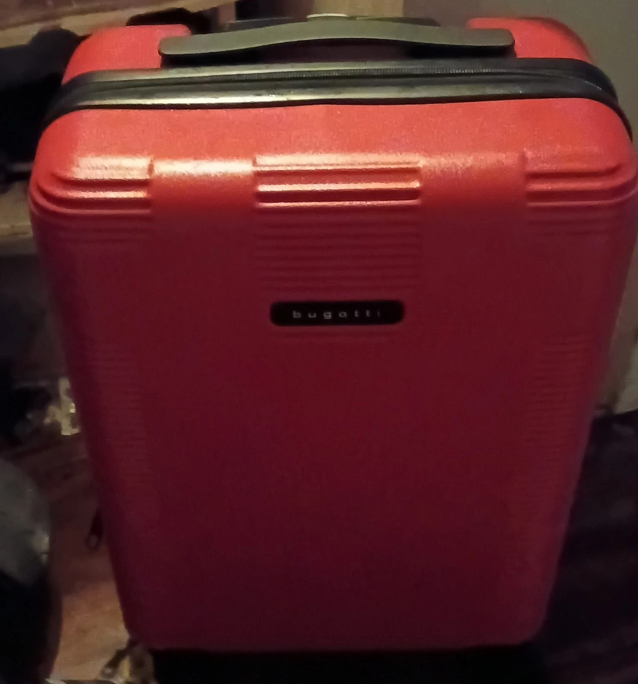 Bugatti Red Hard-Shell Carry-On Luggage