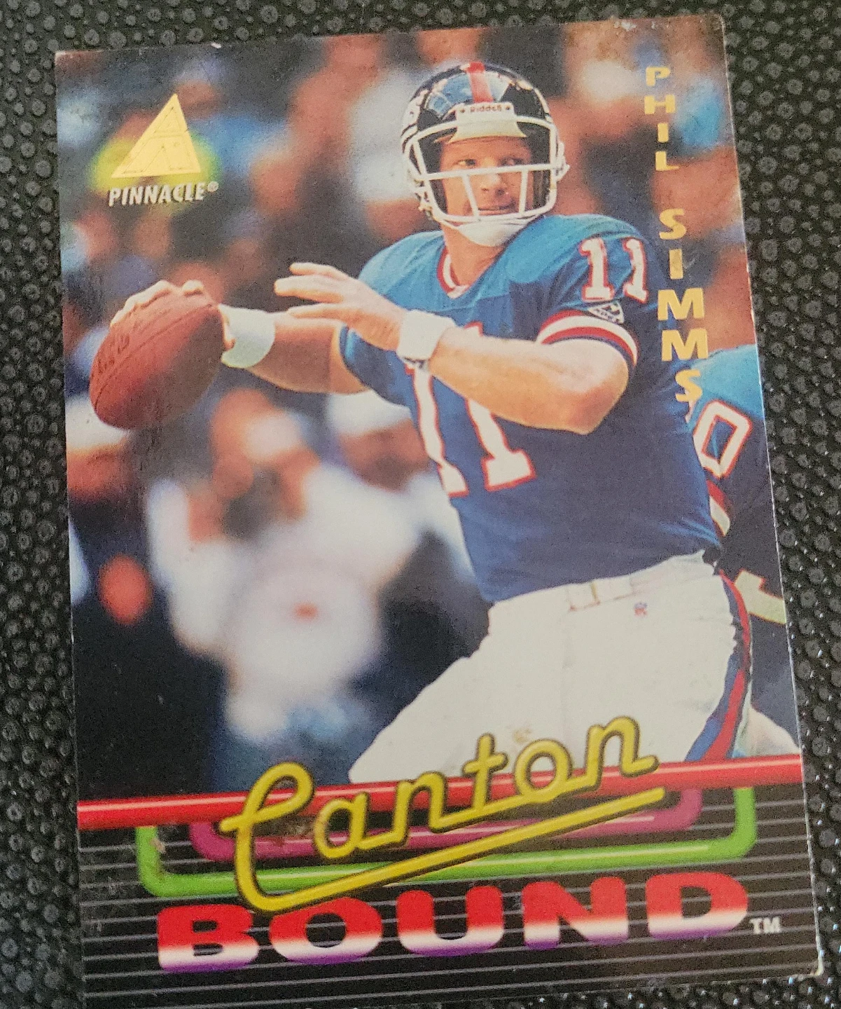 Phil Simms Pinnacle Canton Bound Trading Card