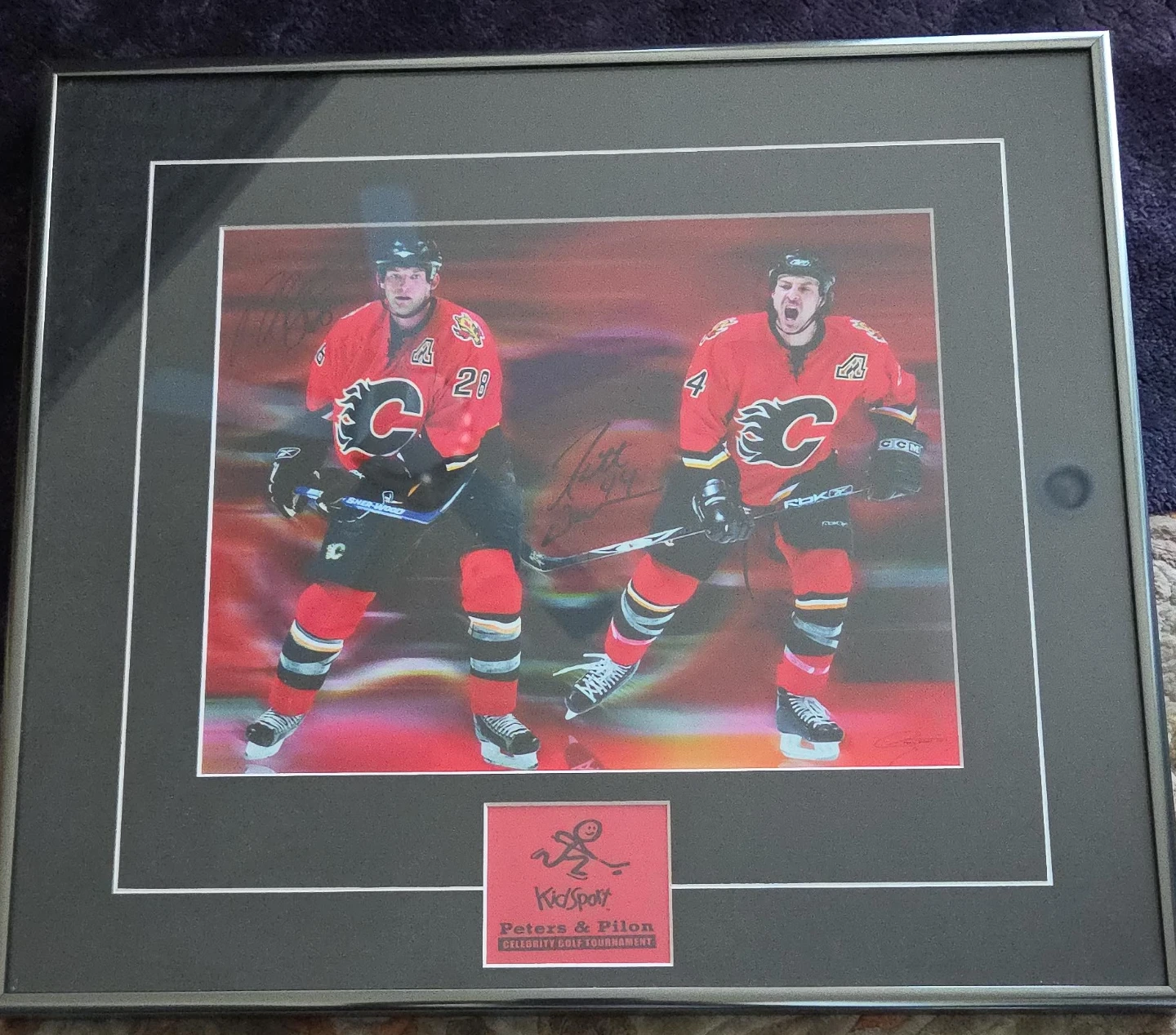 Autographed Calgary Flames Framed Photo