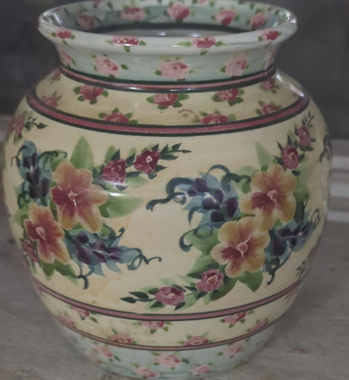 Floral Ceramic Vase