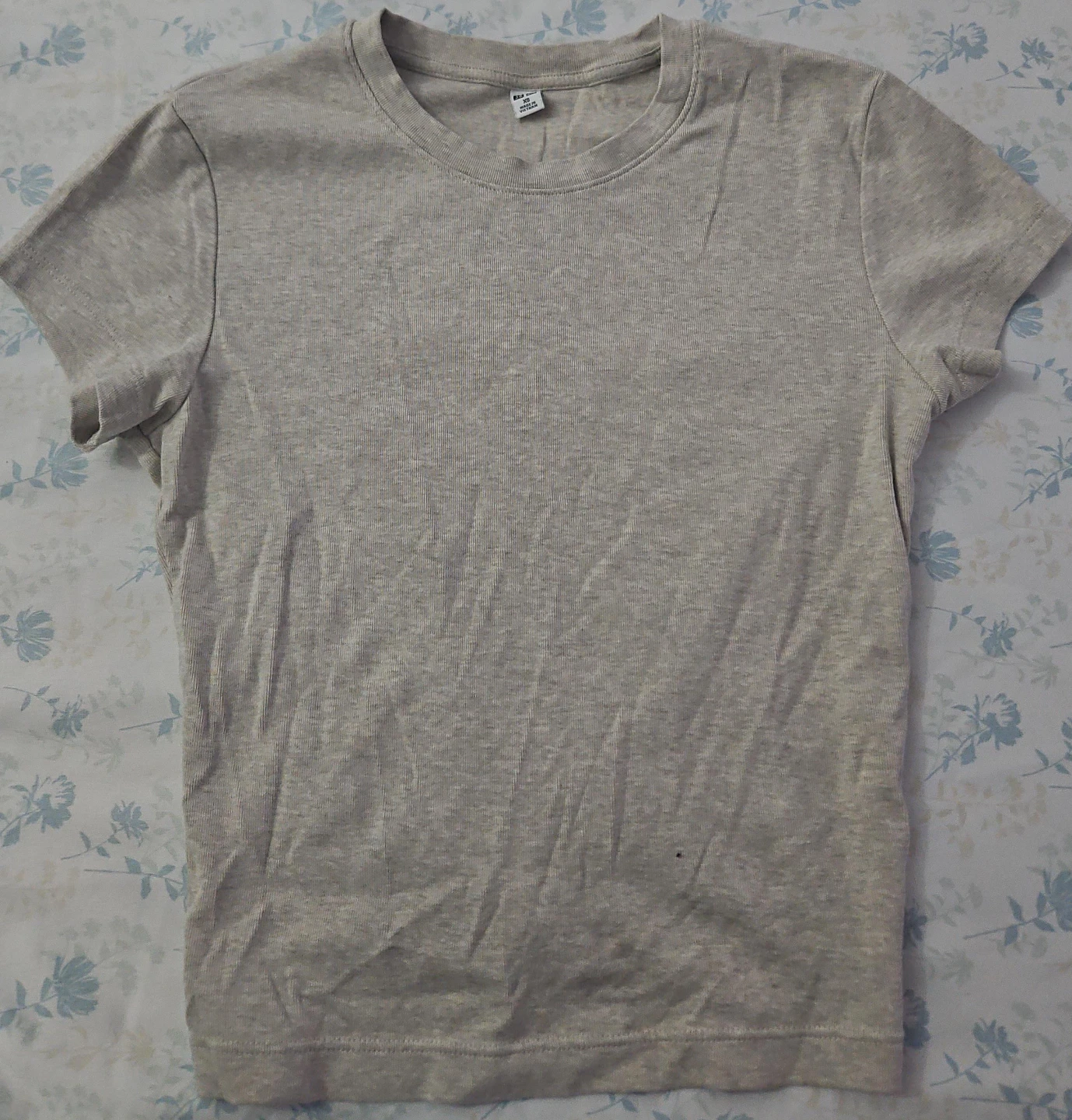 Uniqlo Ribbed Crew Neck T-Shirt XS