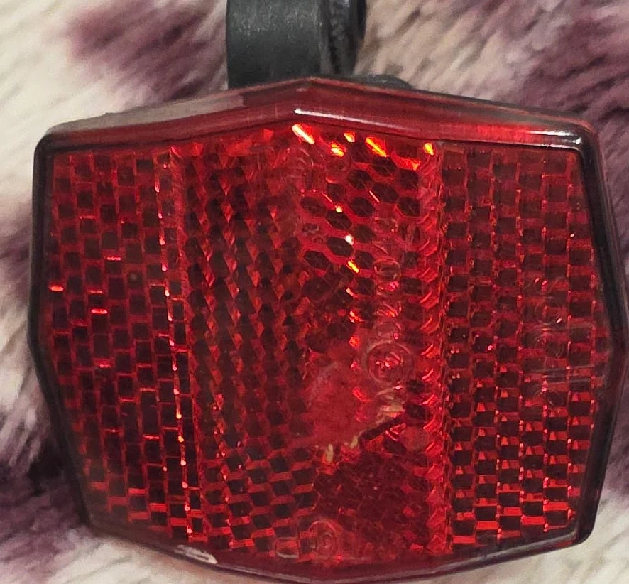 Red Bicycle Rear Reflector