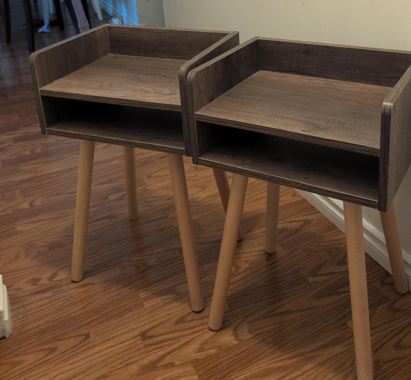 Set of Two Mid-Century Modern Nightstands