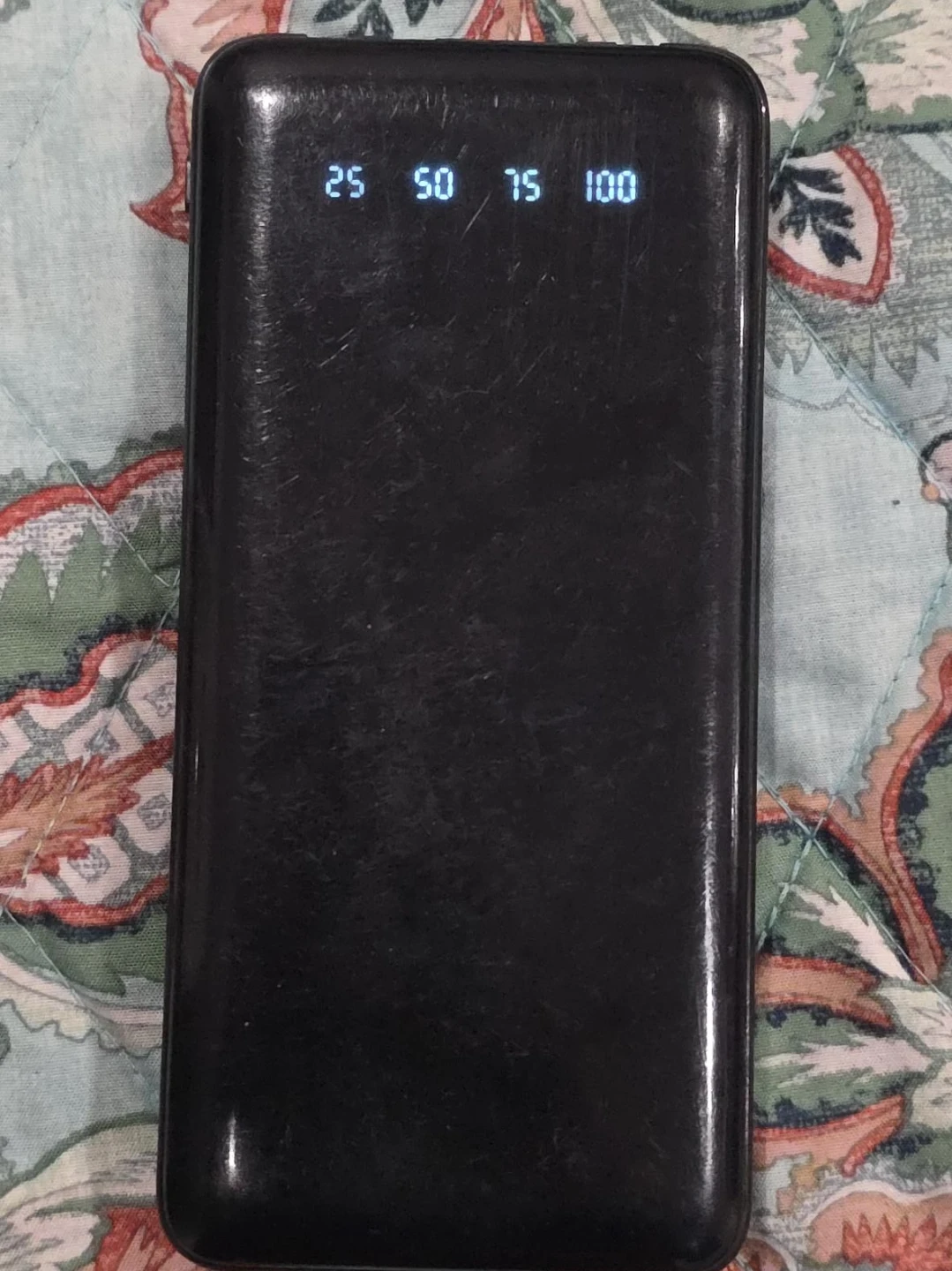 Black LED Portable Power Bank