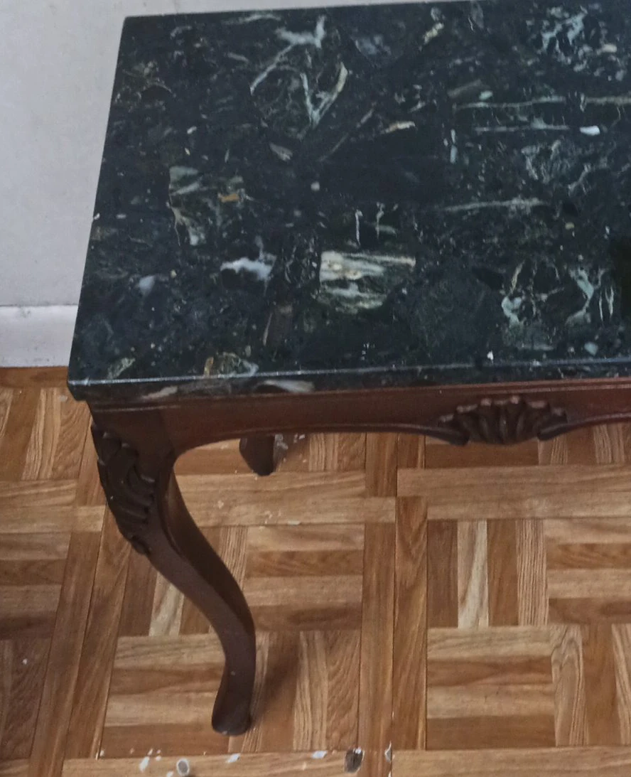 Vintage Marble Top Side Table