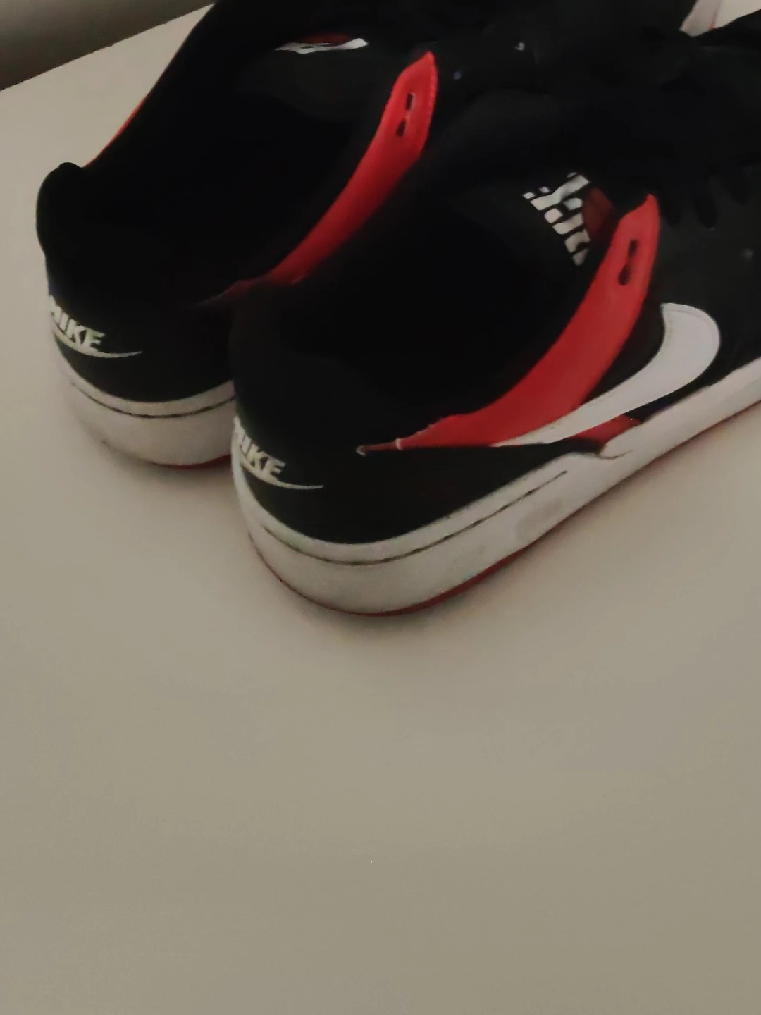 Nike Black, White and Red Sneakers