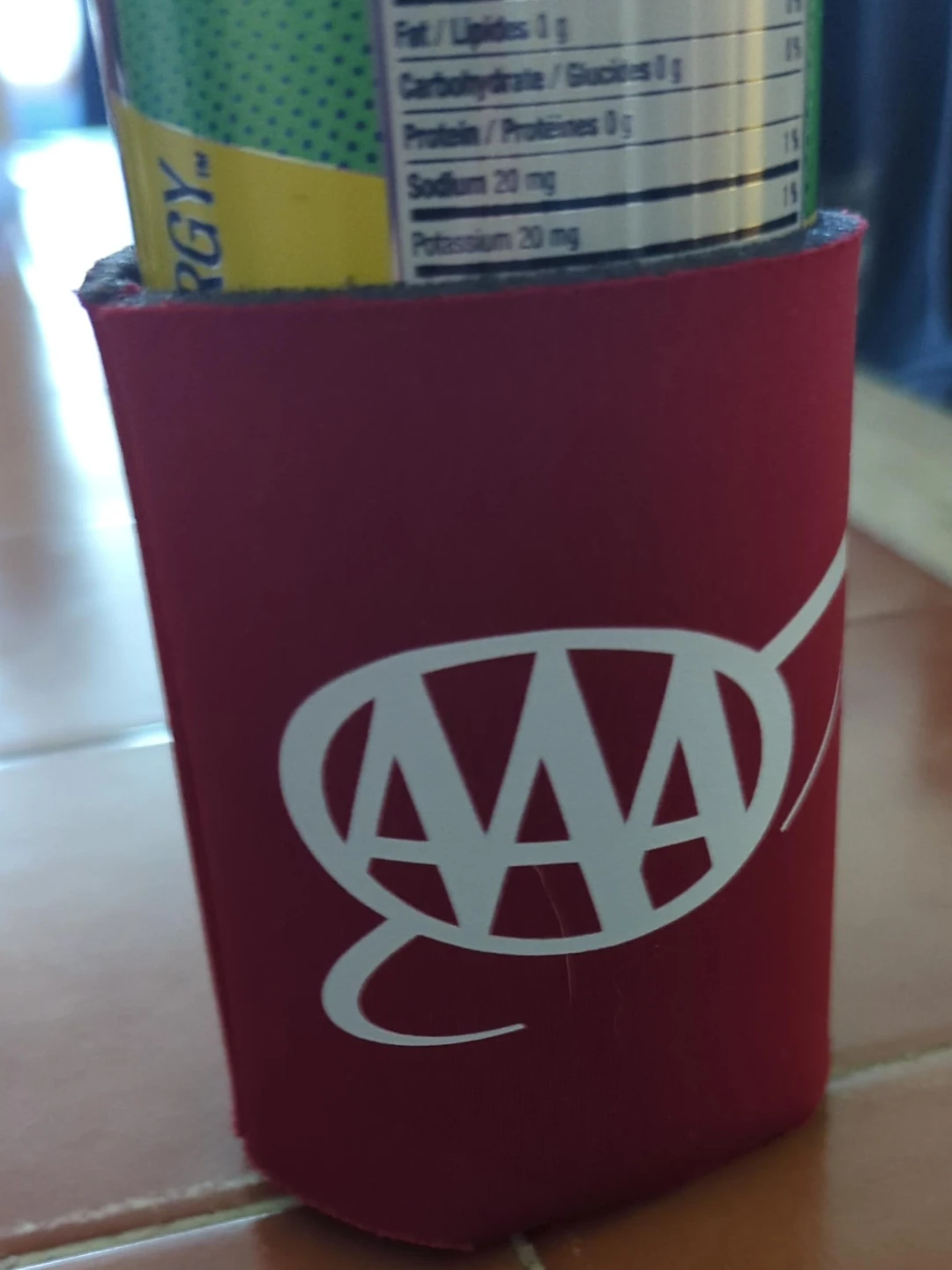 AAA Red Foam Drink Koozie