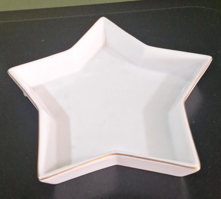 Star-Shaped Ceramic Trinket Dish