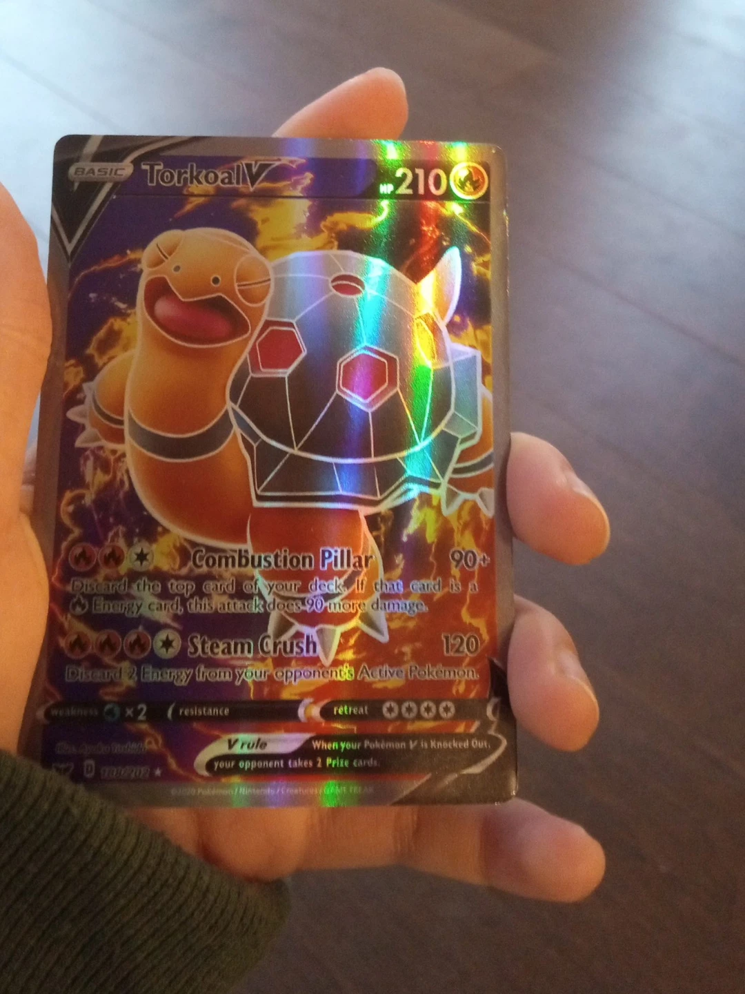 Pokémon Torkoal V 100/202 Trading Card
