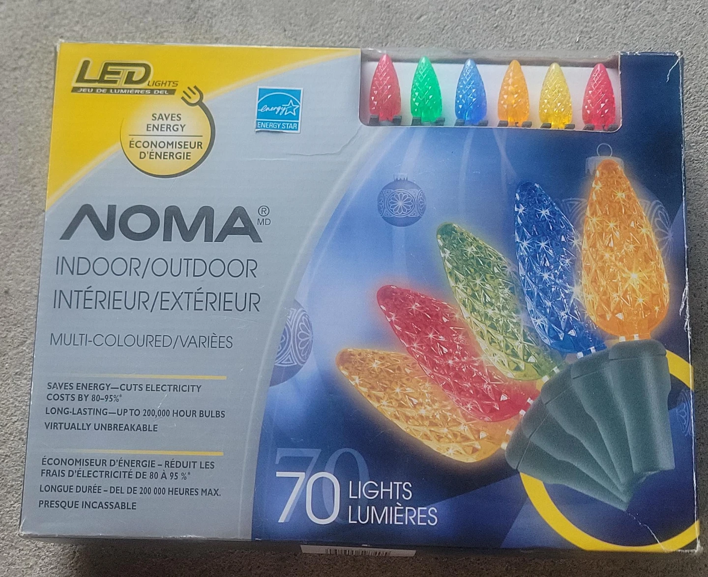 NOMA Multi-Coloured 70 LED Light Set
