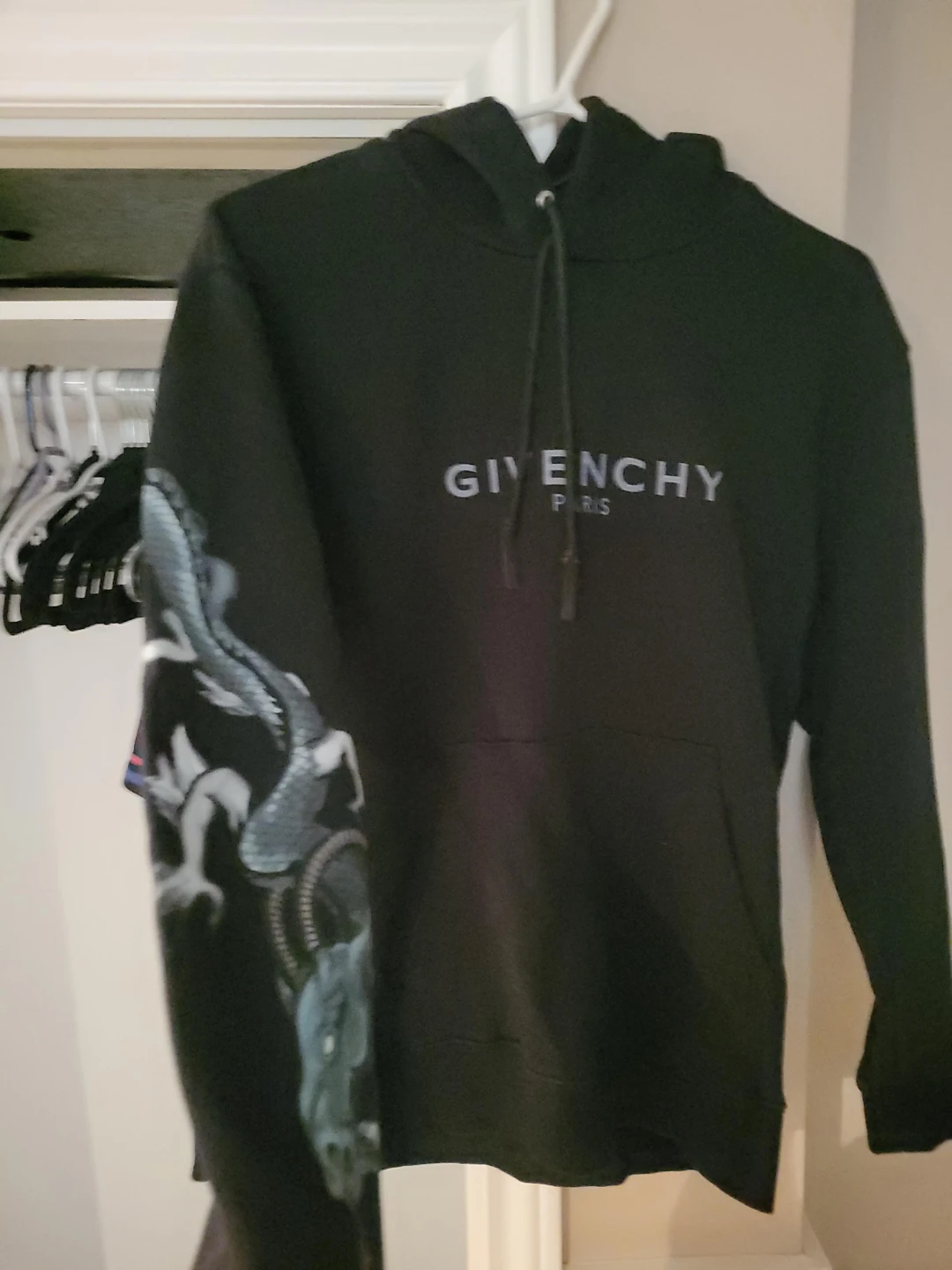 Givenchy Dragon Print Hoodie Black