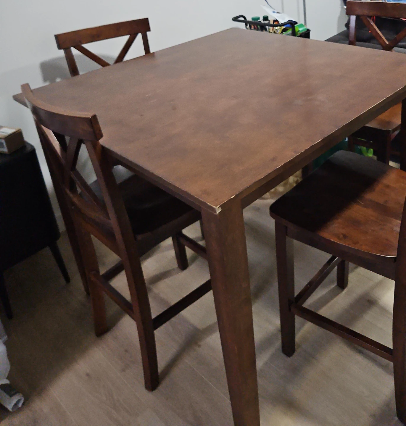 Counter-Height Dining Set with 4 Chairs