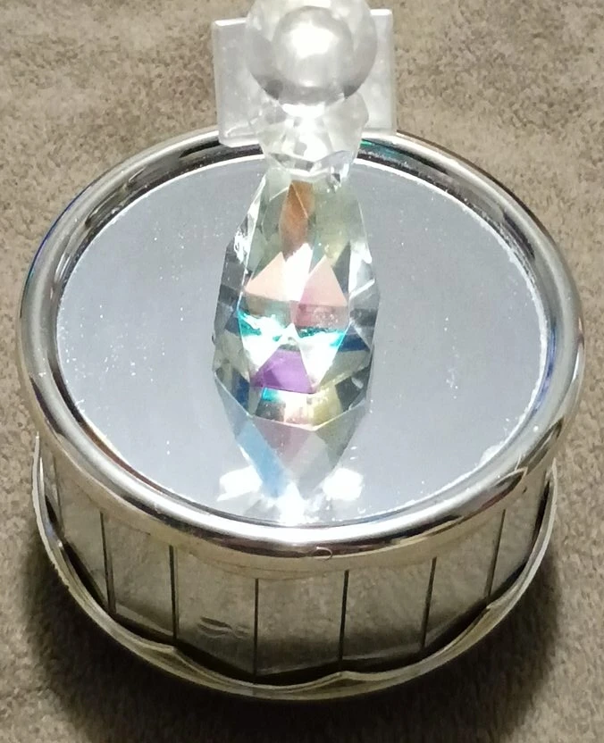 Swarovski Crystal Figurine on Mirrored Base