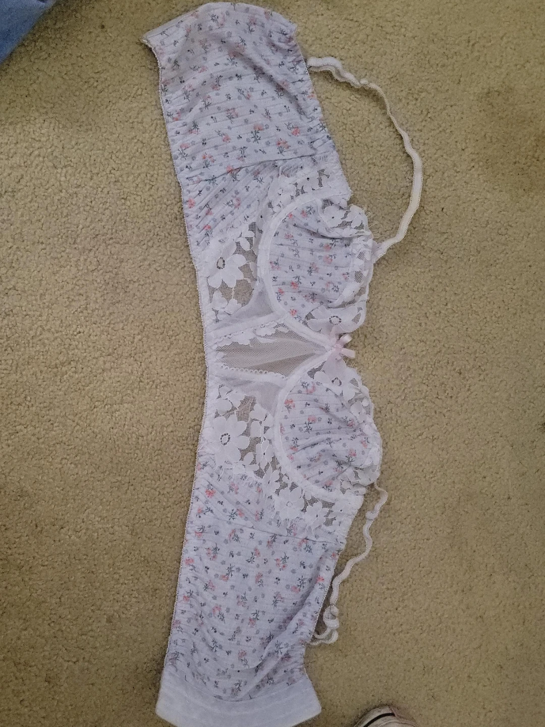 Floral lace bralette