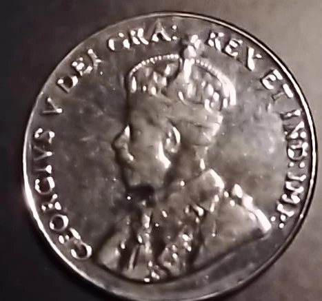 1925 Canadian Five Cents Coin