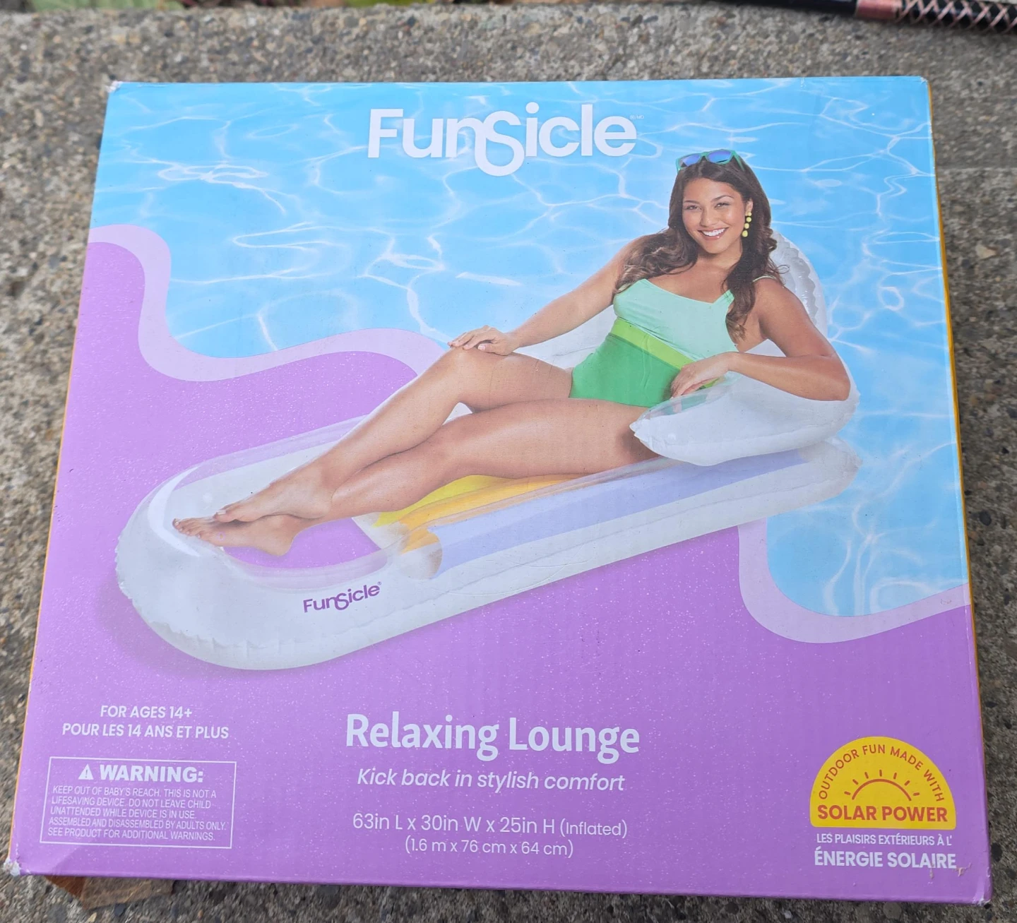 Funsicle Relaxing Lounge Pool Float