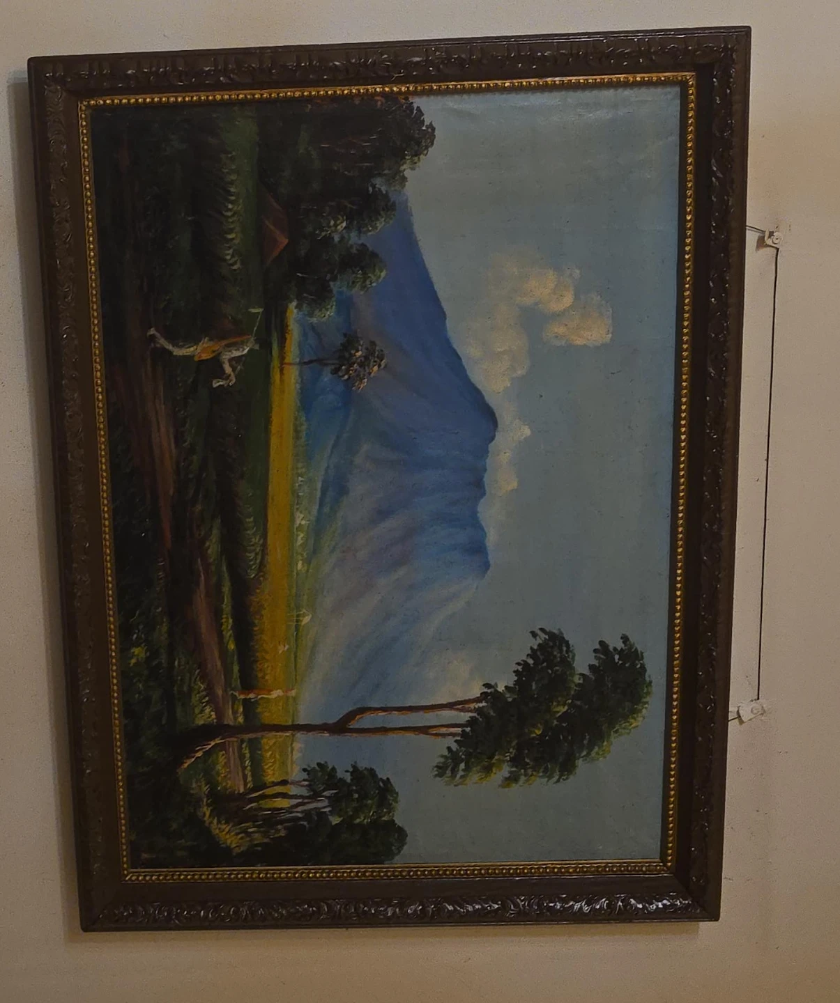 Landscape Oil Painting in Decorative Frame