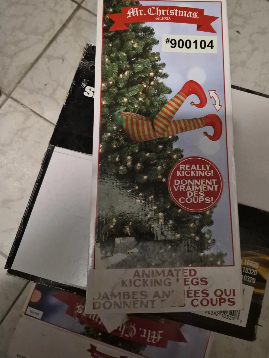 Mr. Christmas Animated Kicking Legs #900104